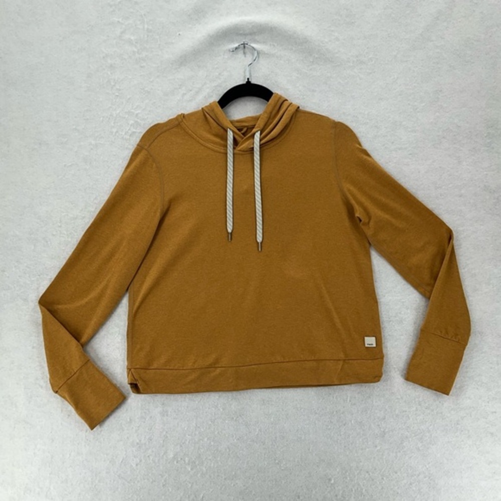 Vuori Halo Essential Hoodie Women's DreamKnit™‎ Hoodie Small Golden Mustard